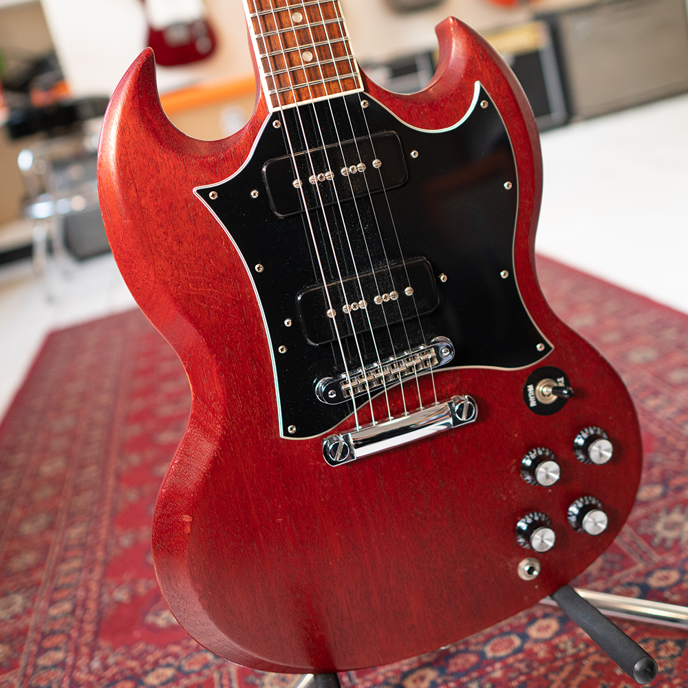 2011 Gibson SG Classic P90 Electric Guitar - Satin Cherry Red - Preowned