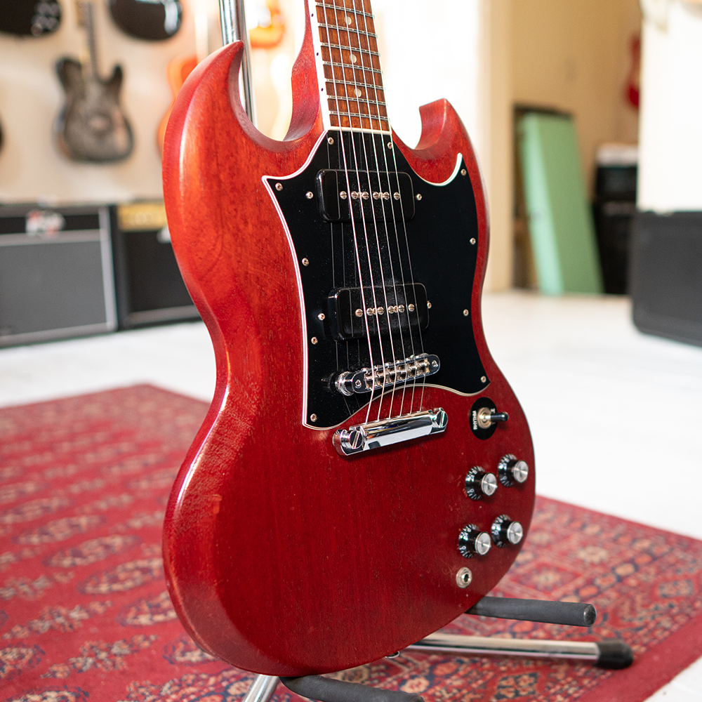 2011 Gibson SG Classic P90 Electric Guitar - Satin Cherry Red - Preowned