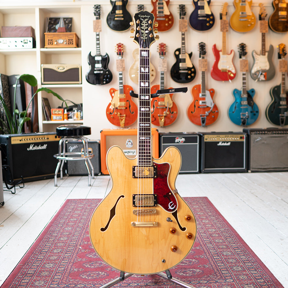 Epiphone MIK Sheraton Electric Guitar W/Hard Case - Natural - Preowned