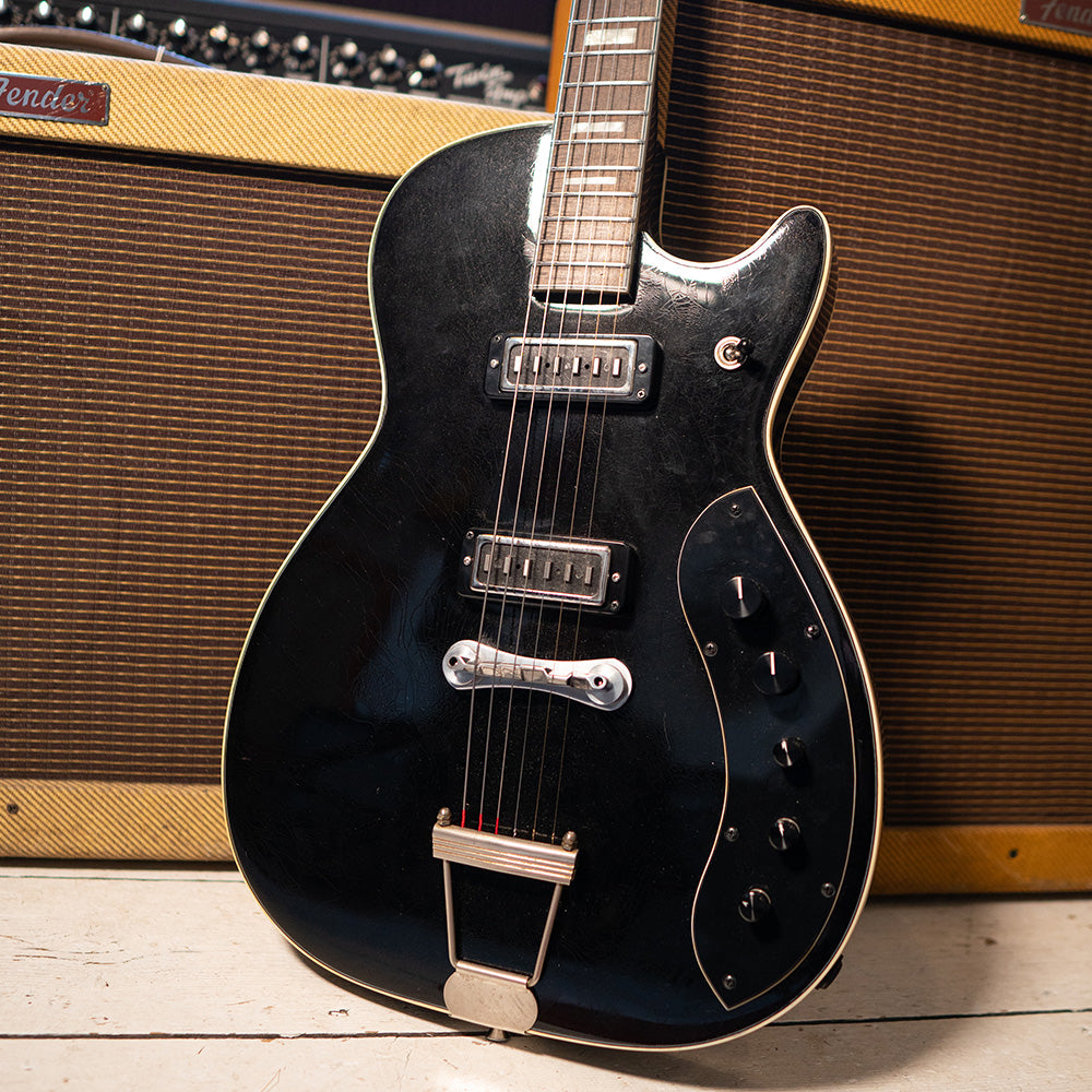1962 Silvertone 1423 Jupiter - Fully Restored - Metallic Black - OHSC - Preowned