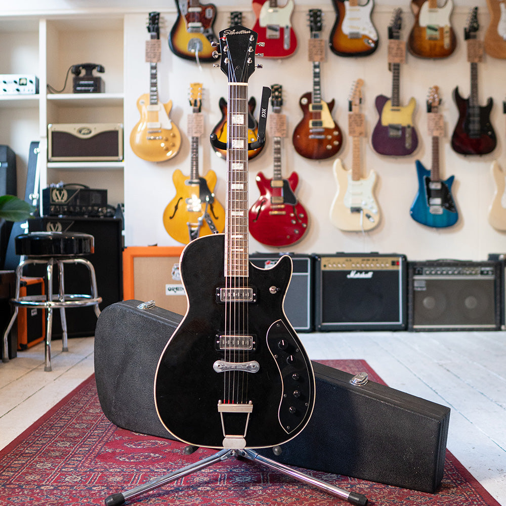 1962 Silvertone 1423 Jupiter - Fully Restored - Metallic Black - OHSC - Preowned