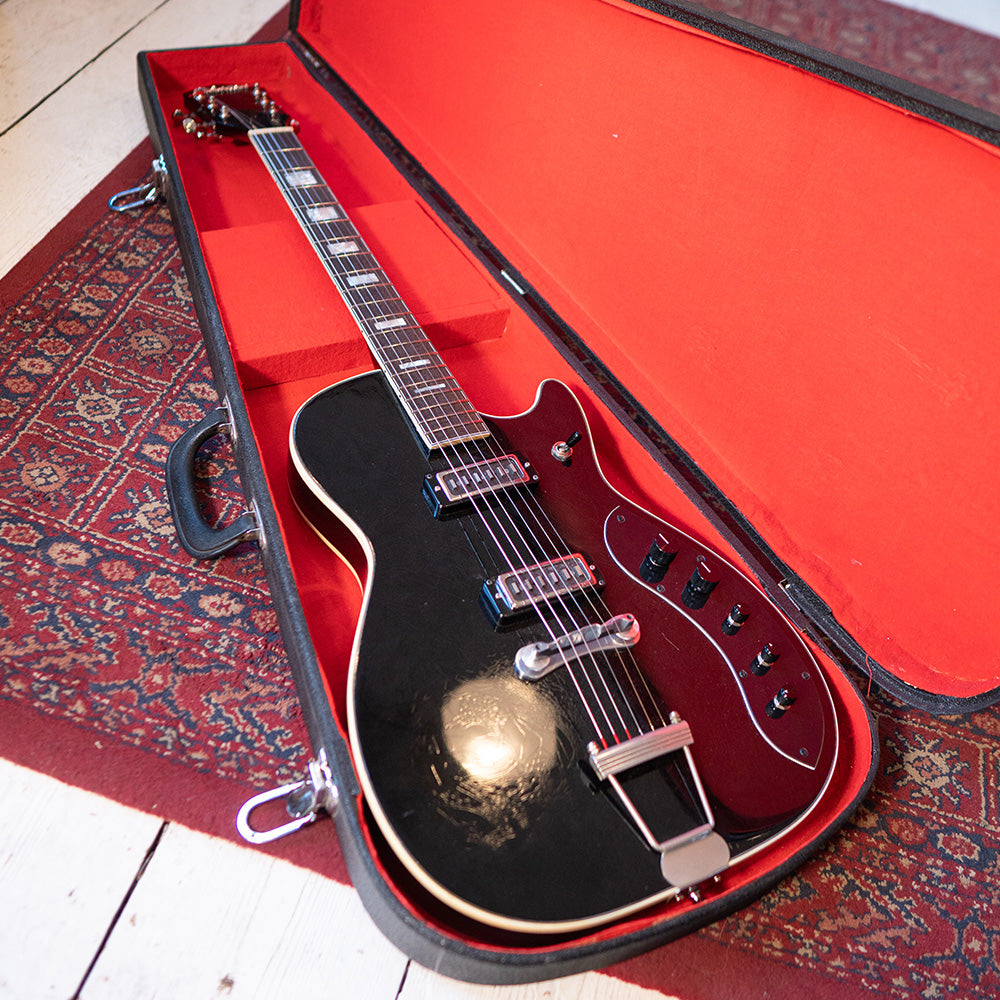 1962 Silvertone 1423 Jupiter - Fully Restored - Metallic Black - OHSC - Preowned