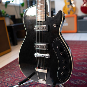 1962 Silvertone 1423 Jupiter - Fully Restored - Metallic Black - OHSC - Preowned