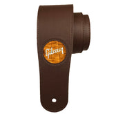 Gibson by Thalia Dark Chocolate Guitar Strap - AAA Hawaiian Koa with Gibson Pearl Logo