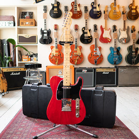 2010 Fender American Standard Telecaster With OHSC - Crimson Red Trans - Preowned