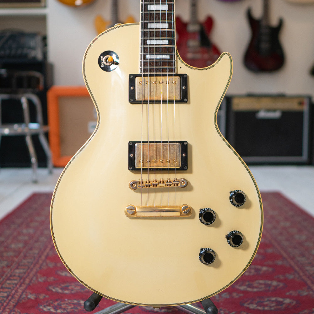 1985 Tokai LC-60 Les Paul Custom Style In Vintage White Burst With Gig Bag - Preowned