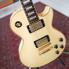 1985 Tokai LC-60 Les Paul Custom Style In Vintage White Burst With Gig Bag - Preowned