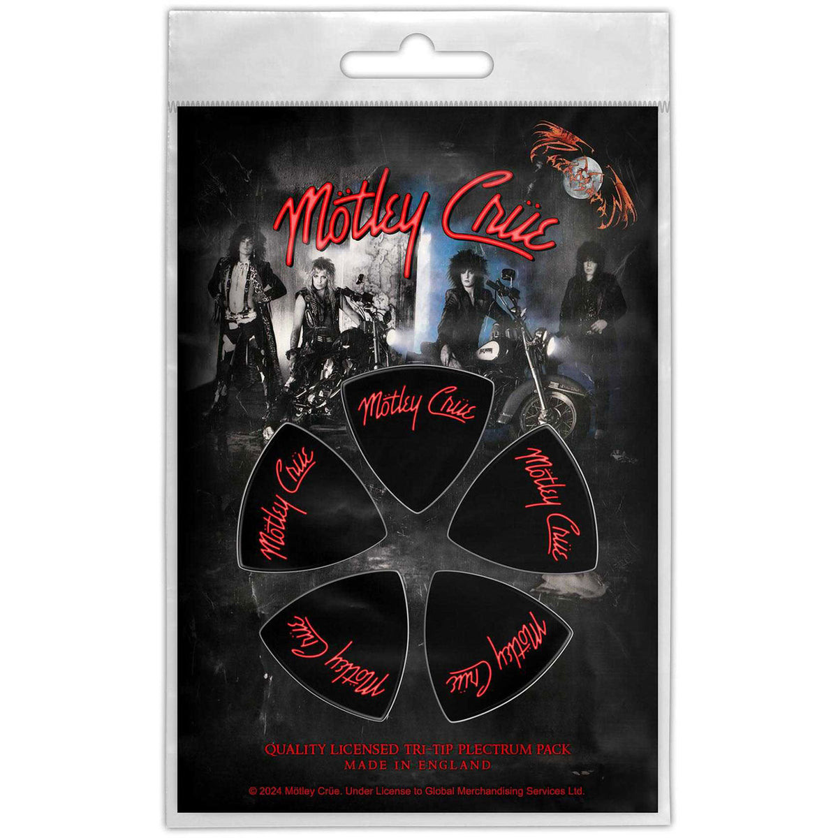 Motley Crue Tri-Tip Plectrum Pack: Logo