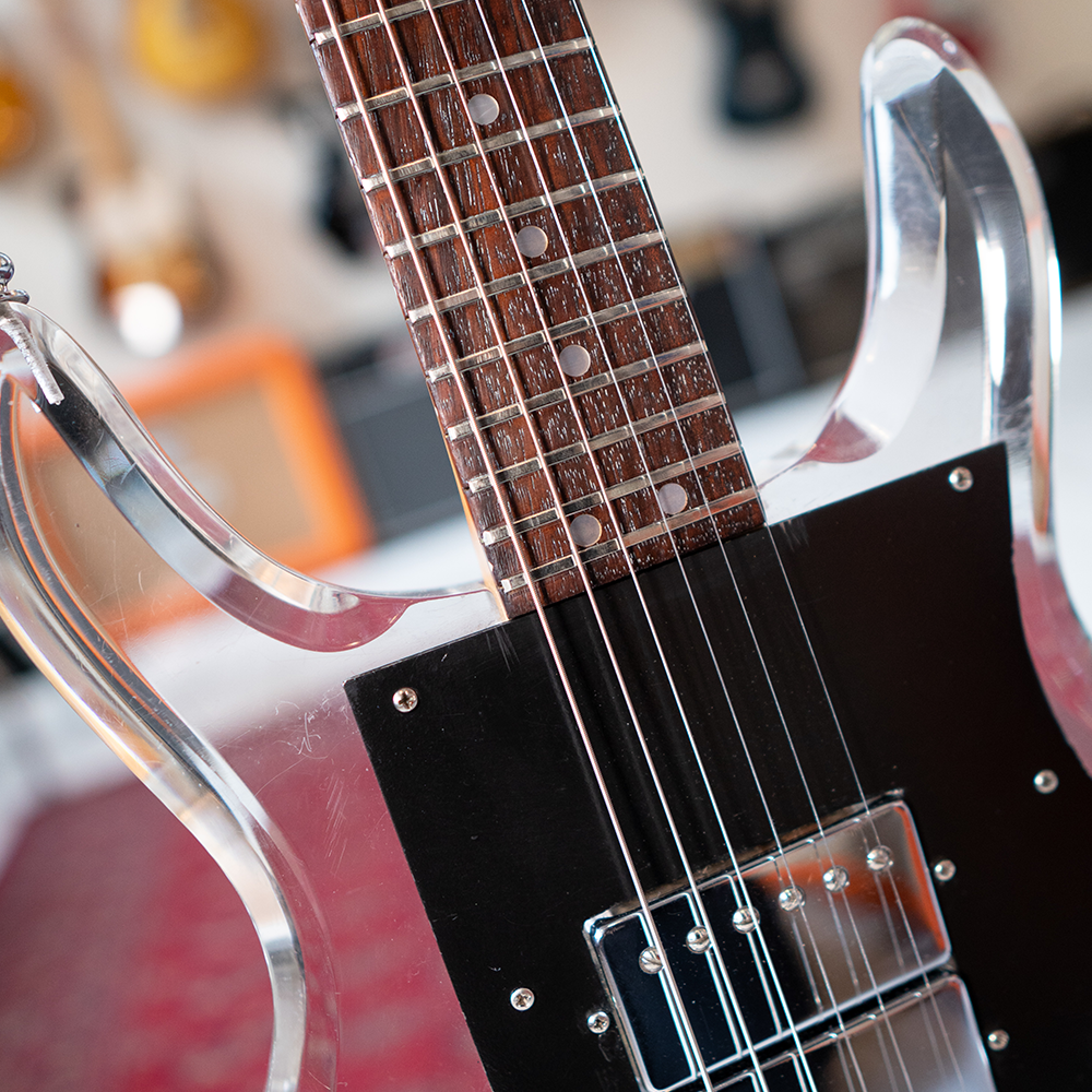 1970's Univox UHS1 Acrylic Dan Armstrong Clone - Hard Case - Preowned