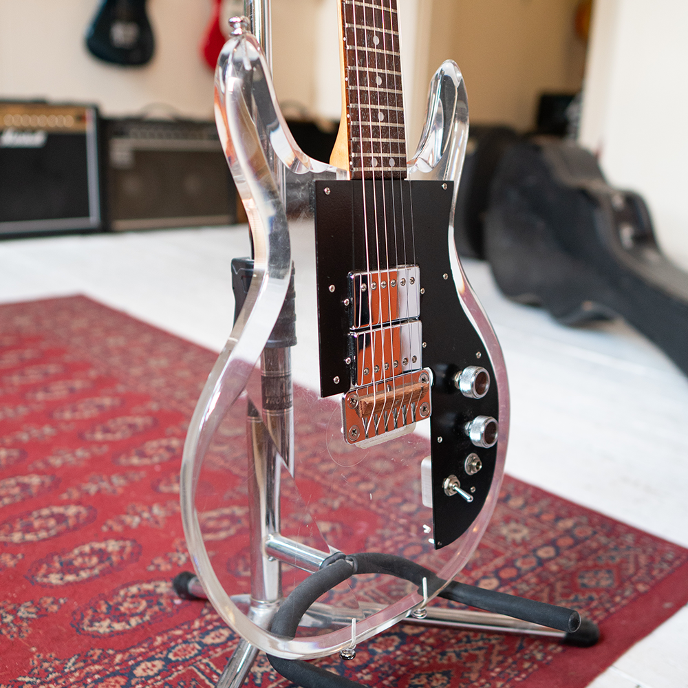 1970's Univox UHS1 Acrylic Dan Armstrong Clone - Hard Case - Preowned