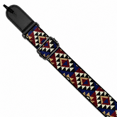 Guitarbitz Woven Guitar Strap 1.5 Inch - Aztec Geometric