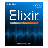 Elixir 12302 Nanoweb Coated Baritone Electric Guitar Strings - 12-68