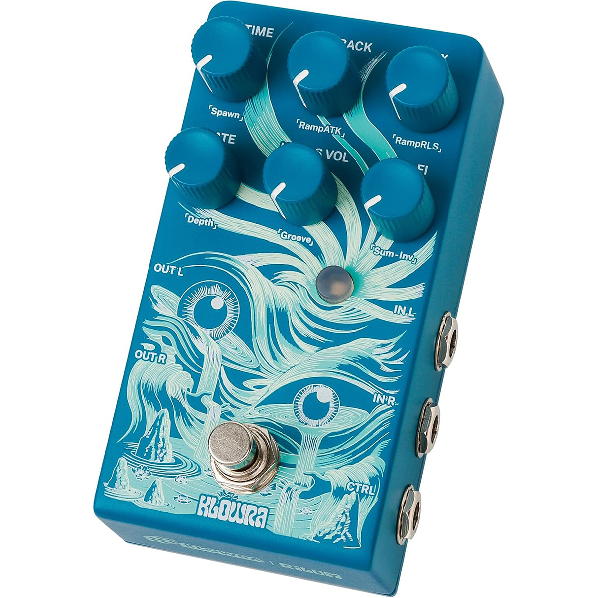 Klowra Rilum Multi-head Delay Vintage Tape Coloration Effects Pedal