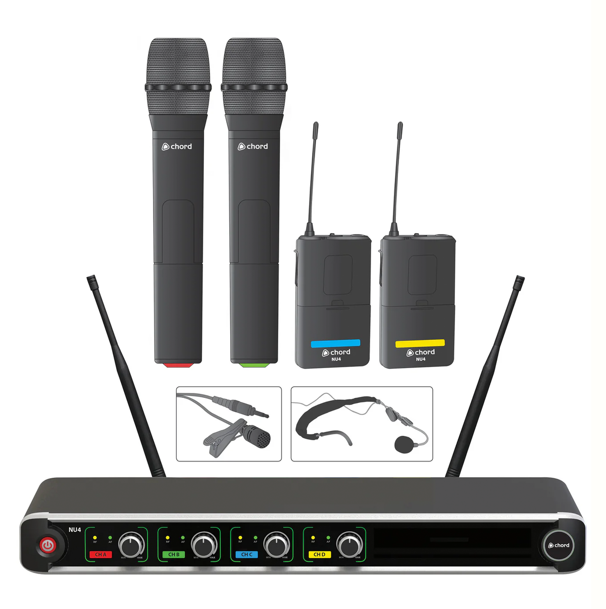 Chord NU4-C Quad UHF System - Combo