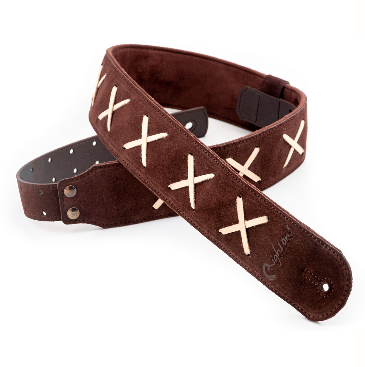 Right On Legend David Gilmour Brown Guitar Strap