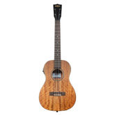 Kala Curly Mango Baritone Electro Acoustic Ukulele with Gig Bag