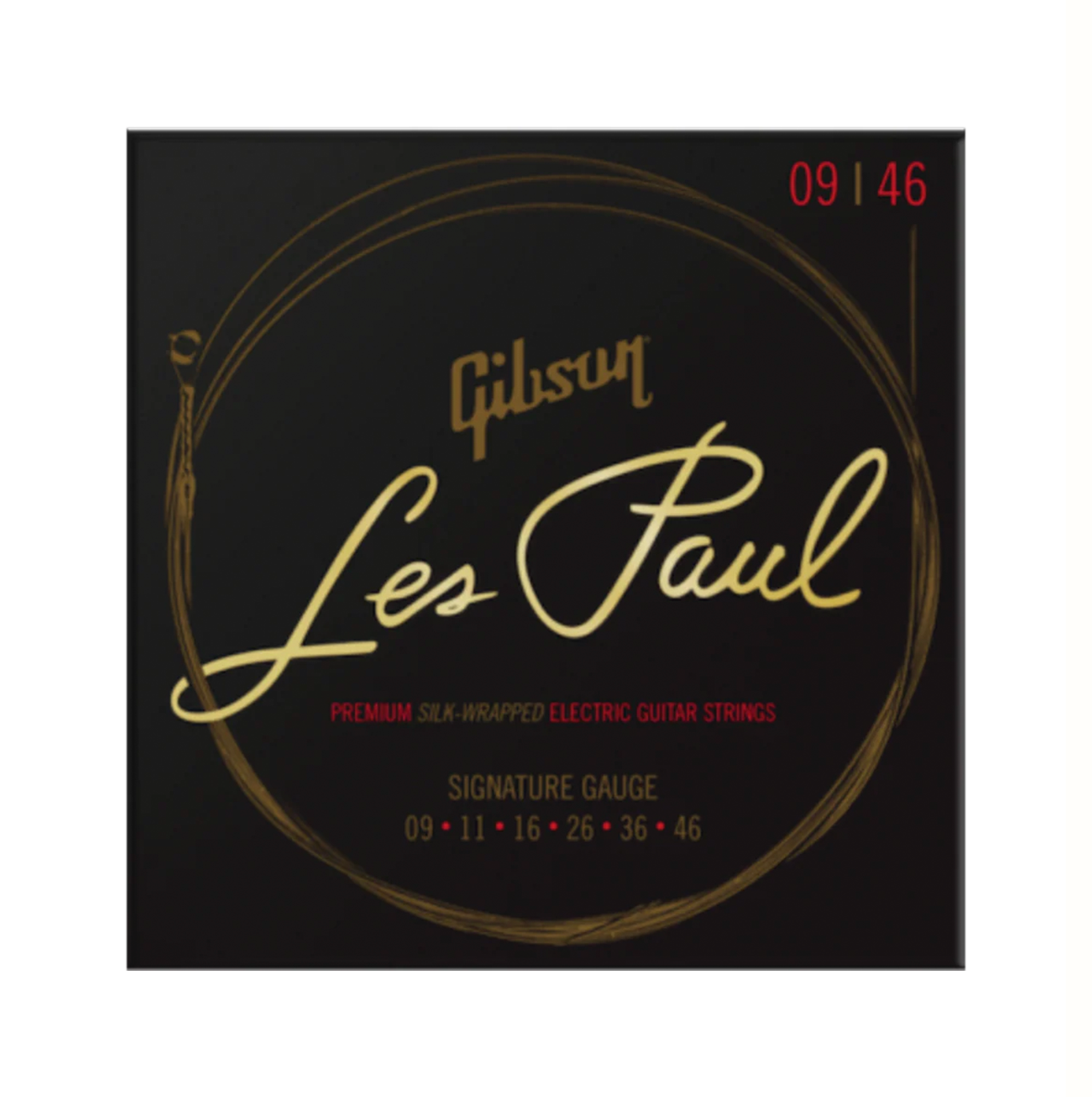 Gibson Les Paul Premium Silk Wrapped Electric Guitar Strings 9-46