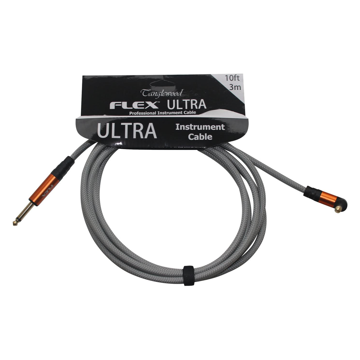 Tanglewood Ultra 3m Guitar Cable Plastic Braided Angled