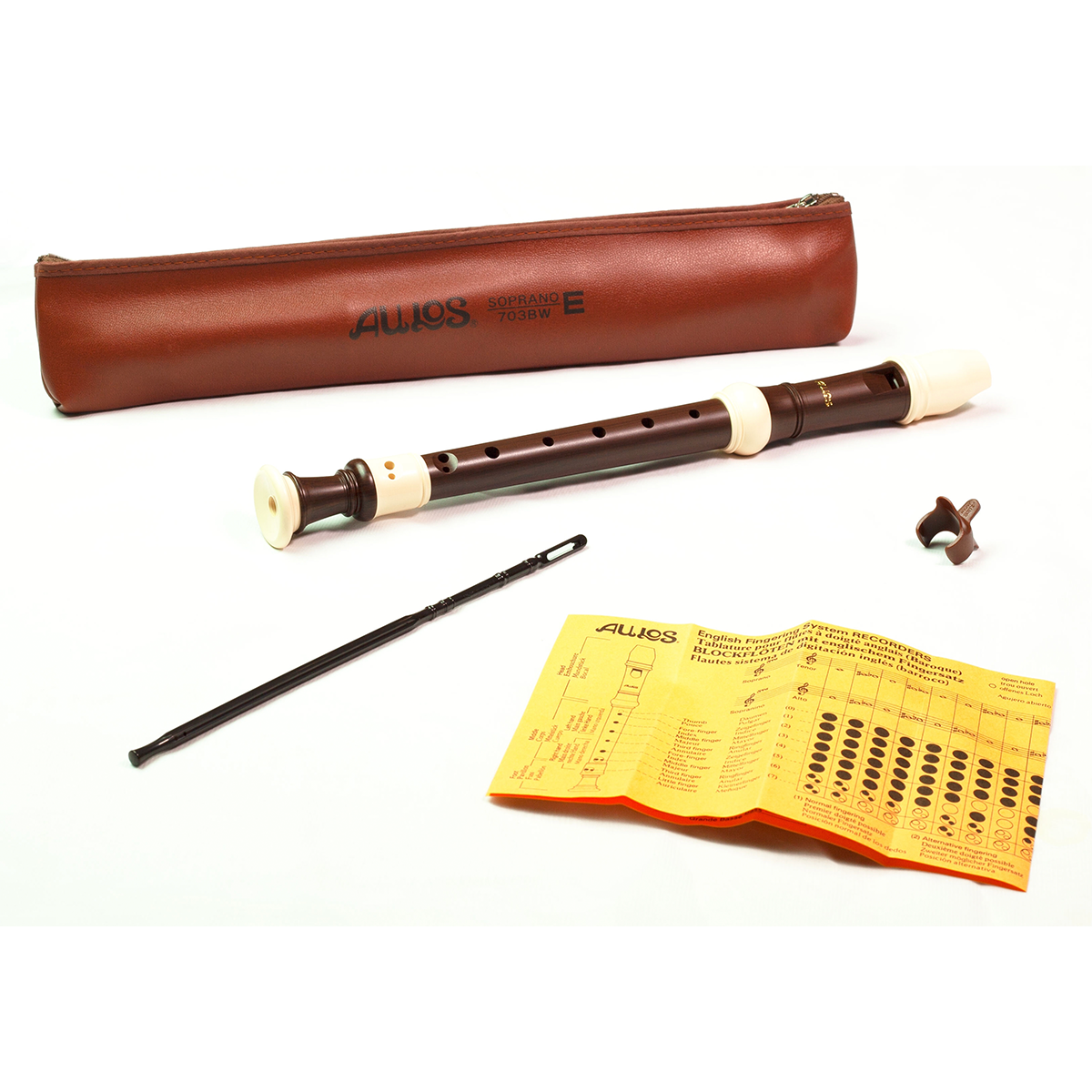 Aulos Descant Recorder 703BW Haka