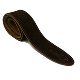 Leathergraft Guitar Strap Suede Comfy - Dark Brown