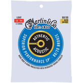 Martin Strings MA190 80/20 Bronze Authentic Acoustic Guitar Strings 12 String Light 12-54