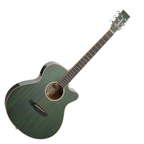 Tanglewood Winterleaf TW4-E-FG Super Folk All Mahogany Forest Green Gloss