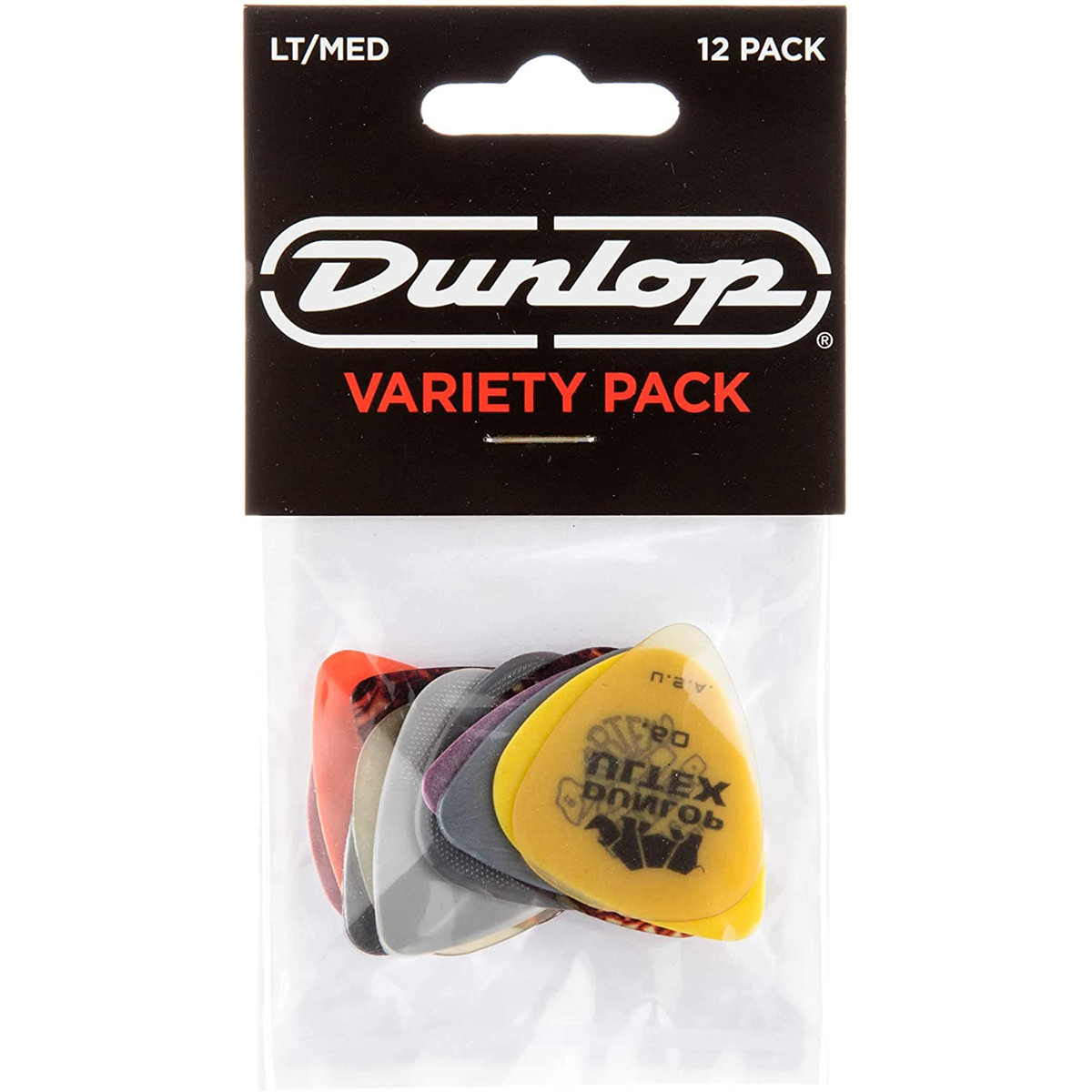 Jim Dunlop PVP101 Plectrum Variety Players 12 Pack - Medium / Light
