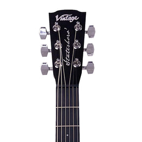 Vintage VE8800MS Statesboro Series Electro Acoustic Parlour Guitar - Natural Moonshine