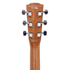 Vintage VE440MS Statesboro Series Electro Acoustic Dreadnought Guitar - Natural Moonshine