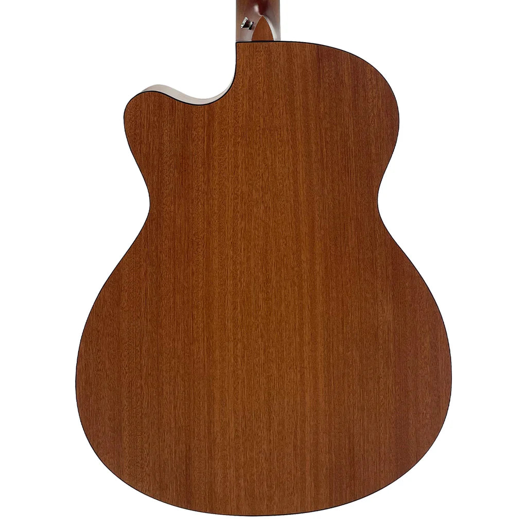 Vintage VE660MS Statesboro Series Electro Acoustic Orchestra Guitar - Natural Moonshine (Copy)