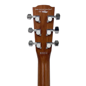 Vintage VE8800MS Statesboro Series Electro Acoustic Parlour Guitar - Natural Moonshine