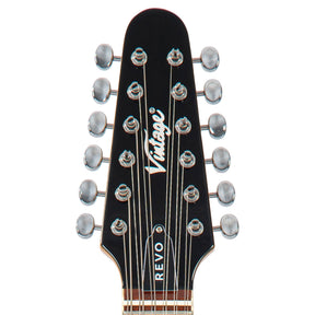 Boulevard Black Vintage REVO Series 'Surfmaster Thinline 12' Electric Guitar