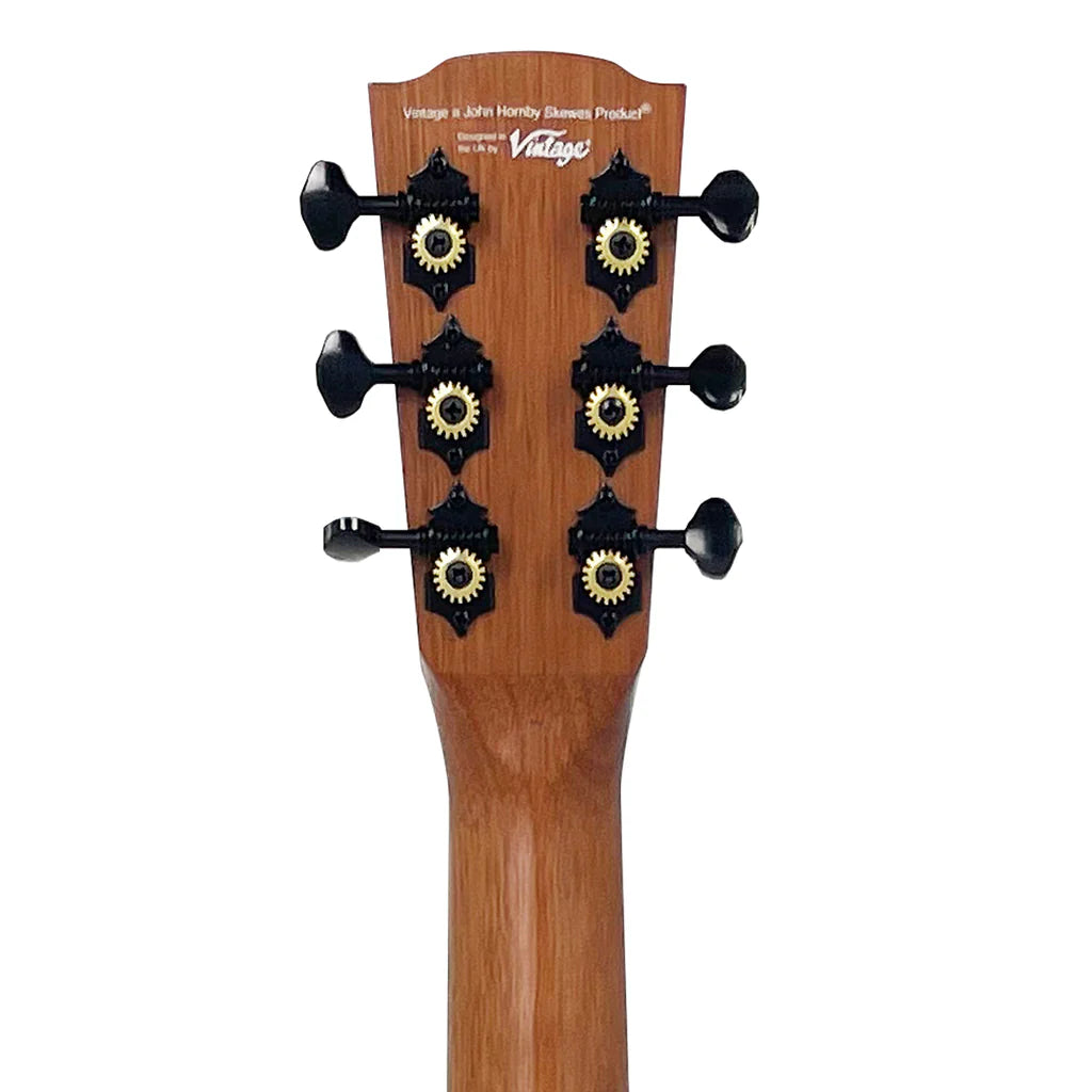 Vintage VTG100MH Voyager Solid Top Acoustic Guitar - Mahogany