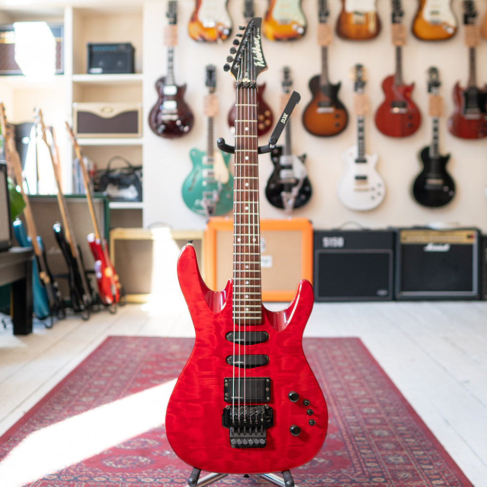Washburn KC Series KC-70V Electric Guitar - Quilted Top Red - Preowned