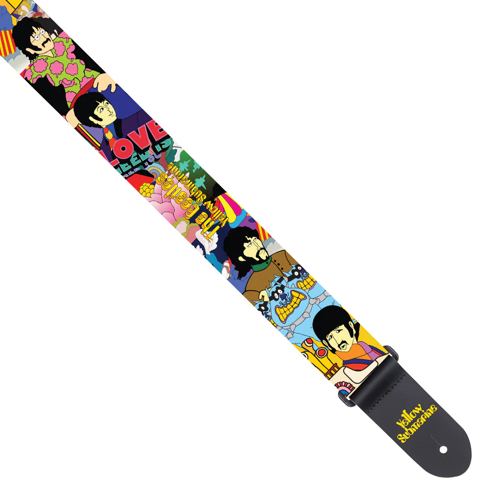 The Beatles Yellow Submarine Guitar Strap - Montage