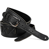 Leathergraft Guitar Strap FAB Softy Buckle - Black