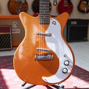Danelectro 59M NOS Electric Guitar Orange Metal Flake