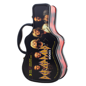 PERRI'S SOCKS - DEF LEPPARD - 3-PAIR GUITAR TIN