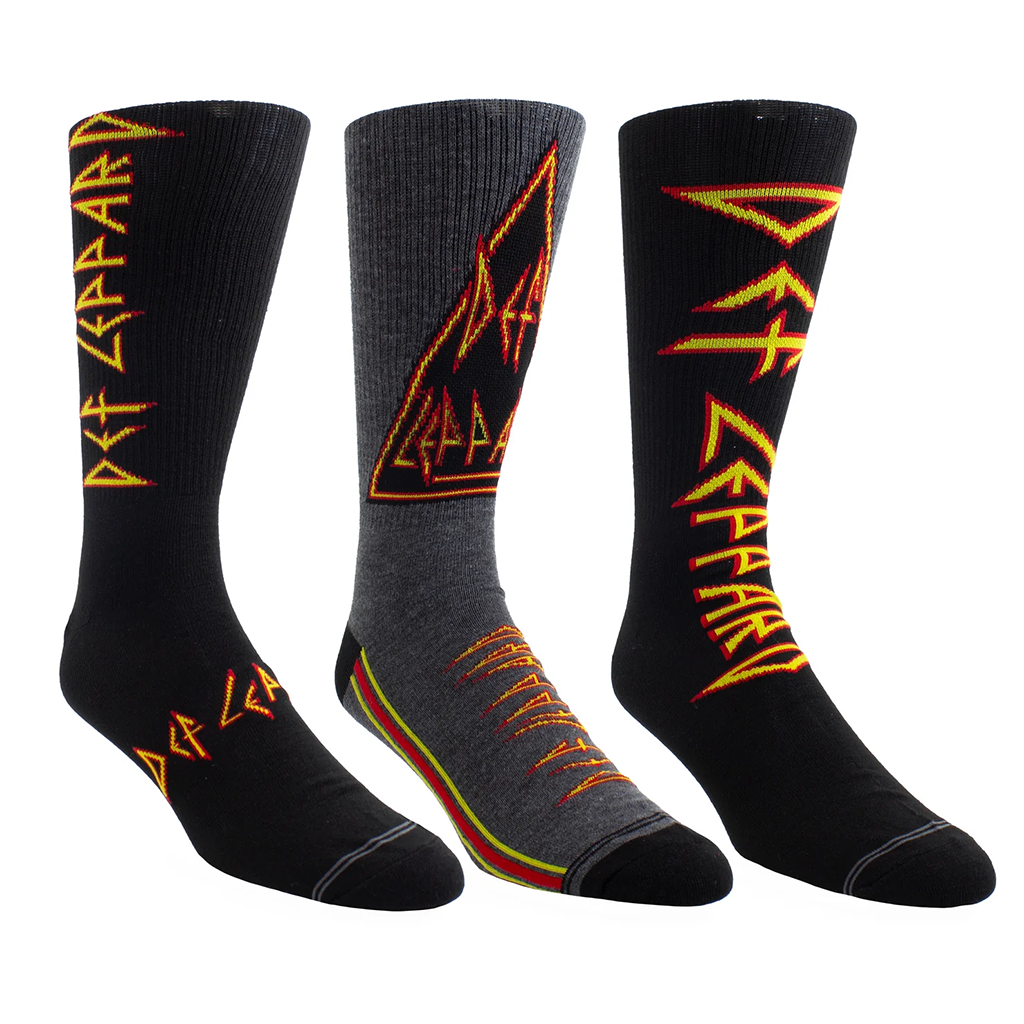 PERRI'S SOCKS - DEF LEPPARD - 3-PAIR GUITAR TIN
