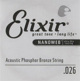 ELIXIR E14126 Phosphor Bronze Nano Web 032" - Single