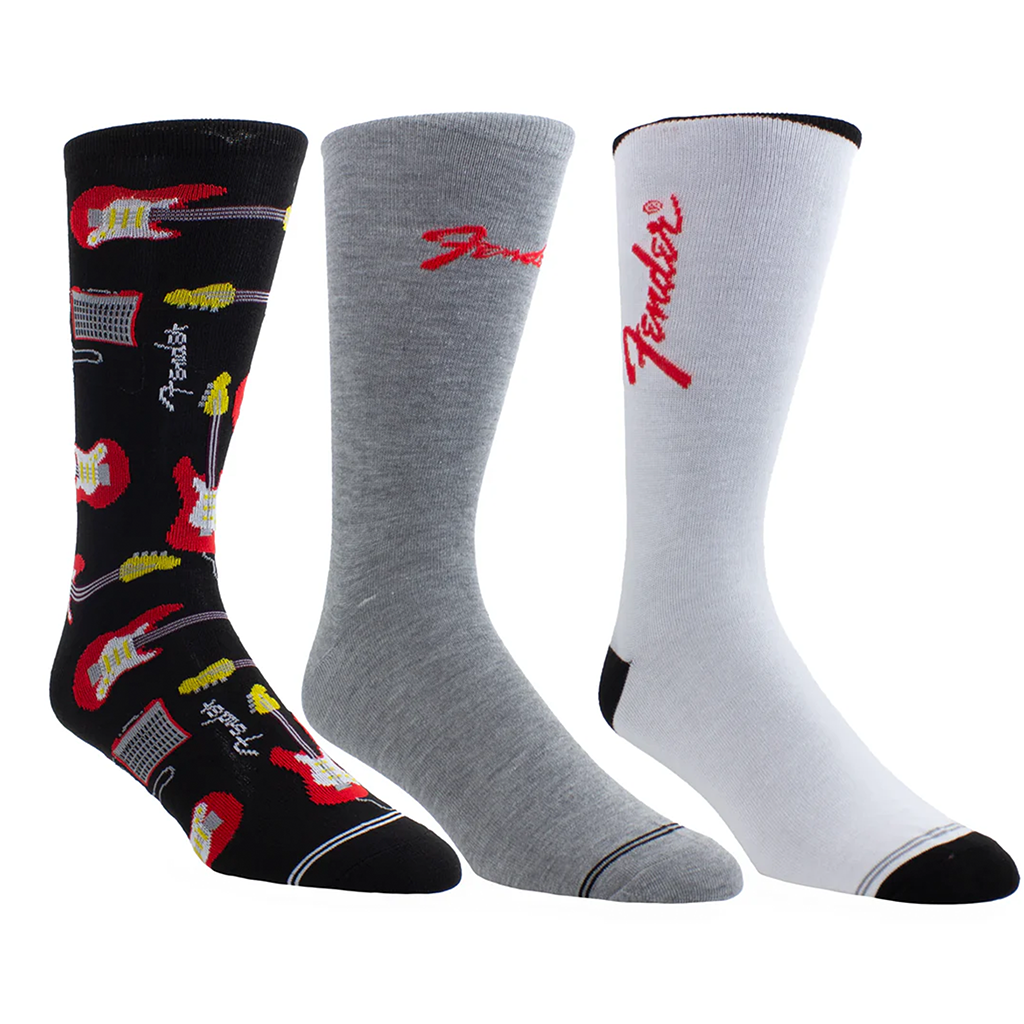 PERRI'S SOCKS - FENDER - 3-PAIR GUITAR TIN