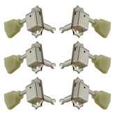 Grover Deluxe 133NK Keystone Machine Heads - 3 a Side - Nickel
