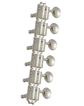 Grover 136N6 Vintage Deluxe Machine Heads - 6 in Line - Nickel