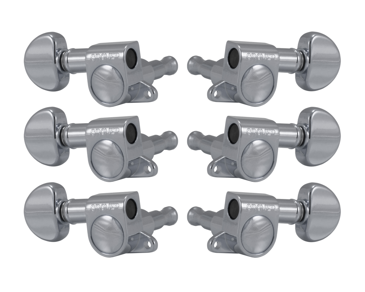 Grover 205C Mini Rotomatics Machine Head Set 3 a Side - Chrome