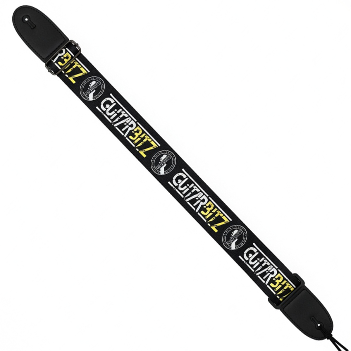 Guitarbitz Music Store - City of Bath Guitar Strap - Black & Yellow