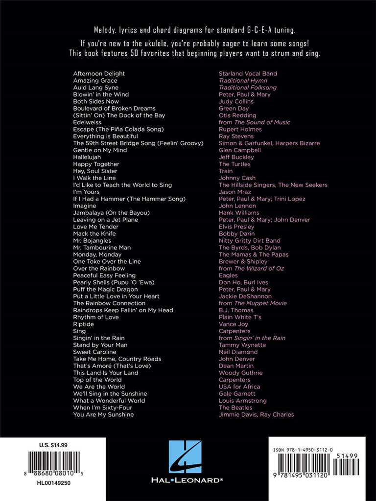 First 50 Songs You Should Play on Ukulele - Book