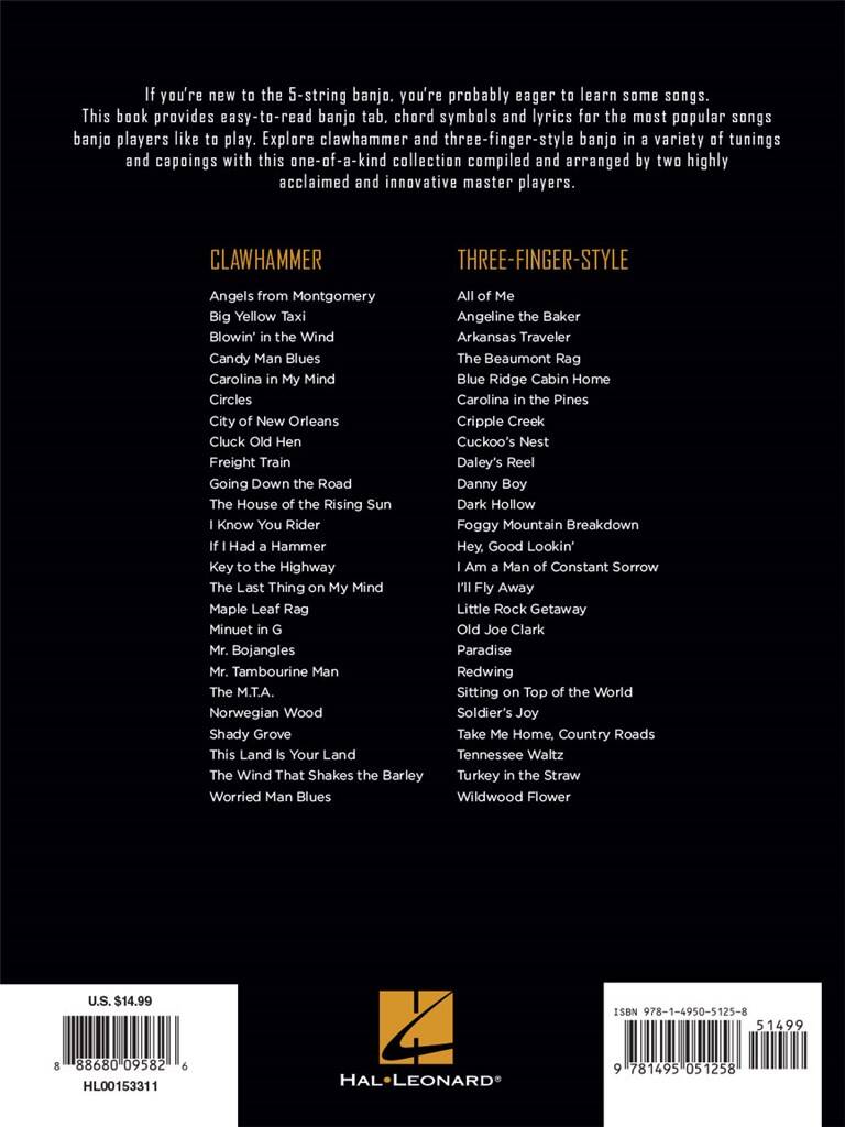 First 50 Songs for 5 String Banjo - Book