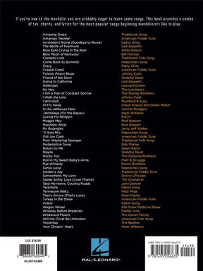 First 50 Songs for Mandolin - Book