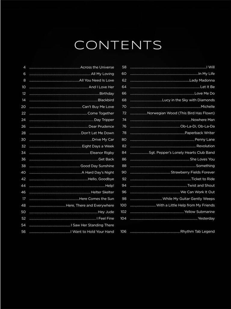 First 50 Songs by the Beatles Book