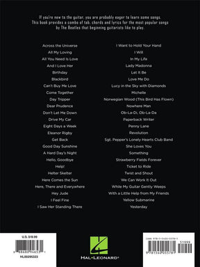 First 50 Songs by the Beatles Book